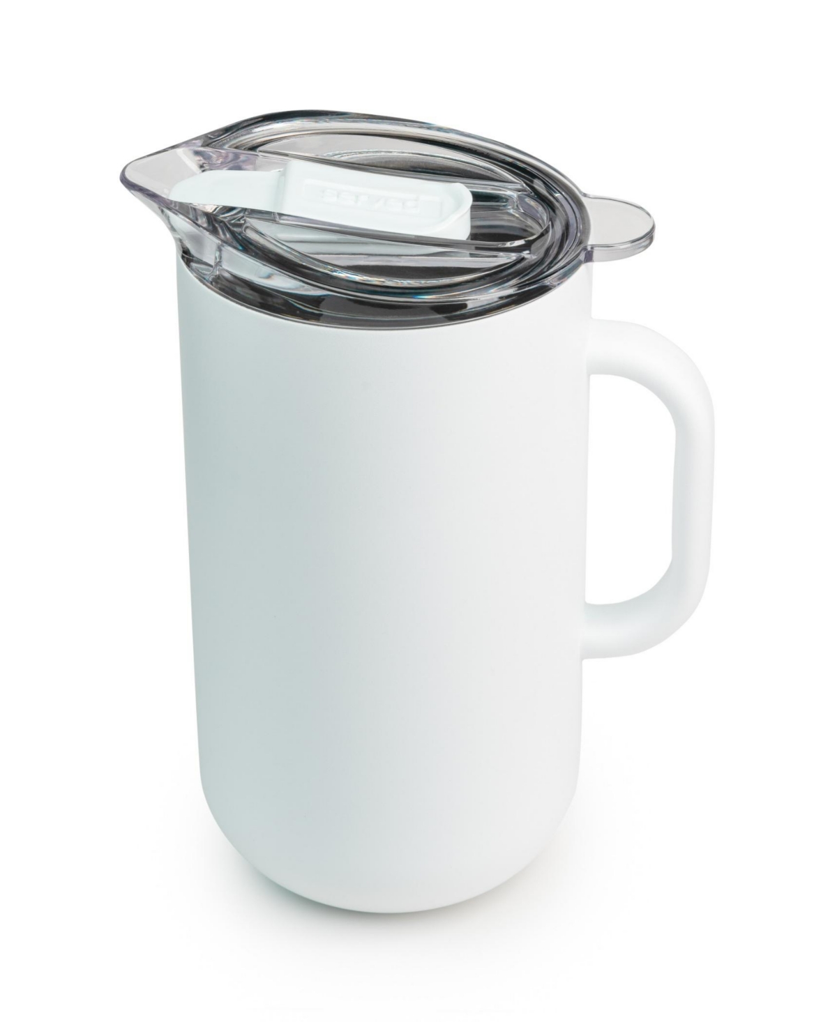Served Vacuum-insulated Double-walled Copper-lined Stainless Steel Pitcher, 2 Liter In White Icing