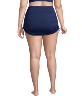Plus Size Tummy Control Adjustable Swim Skirt Swim Bottoms