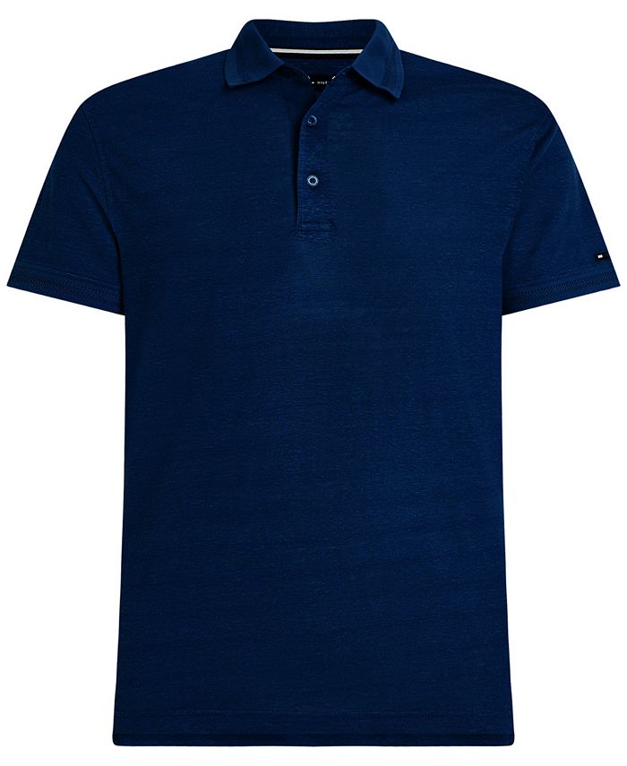 Formindske Nedgang Månens overflade Tommy Hilfiger Men's Slim-Fit TH Flex Stretch Solid Polo Shirt - Macy's