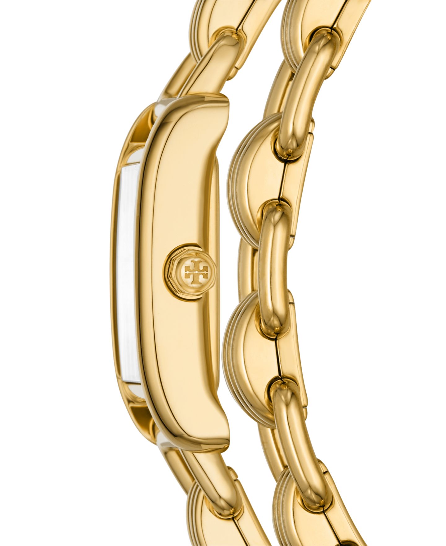 Женские часы Tory Burch The Eleanor 3-in-1, золотистый стальной браслет, 19 мм — фото 3