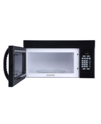Over The Range 1.6 Cubic Feet Microwave with Top Mount Air Recirculation Vent