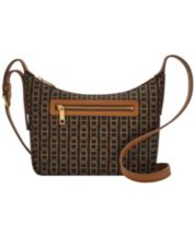 Fossil Lizard Embossed Lennox Flap Crossbody Saddle Bag