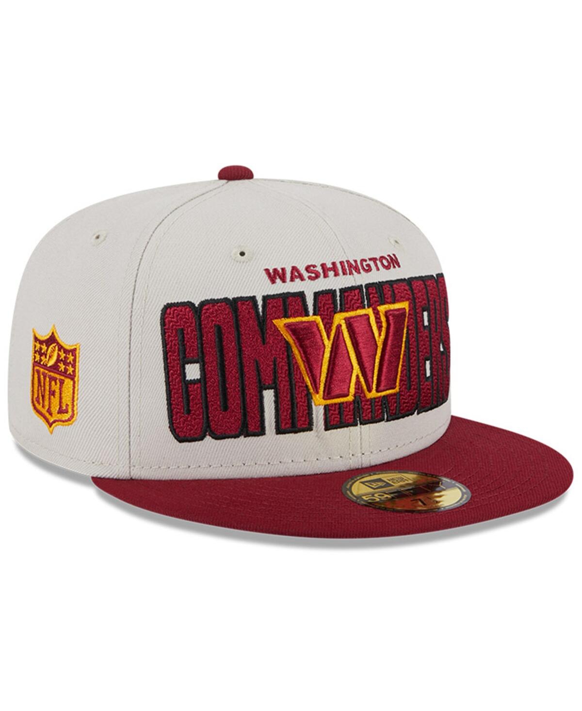 Men's New Era Burgundy Washington Commanders 2023 Nfl Draft On Stage 59FIFTY Fitted Hat - Burgundy