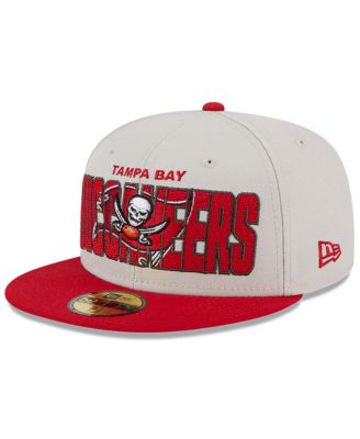 Men's Stone, Red Tampa Bay Buccaneers 2023 NFL Draft On Stage 59FIFTY Fitted Hat