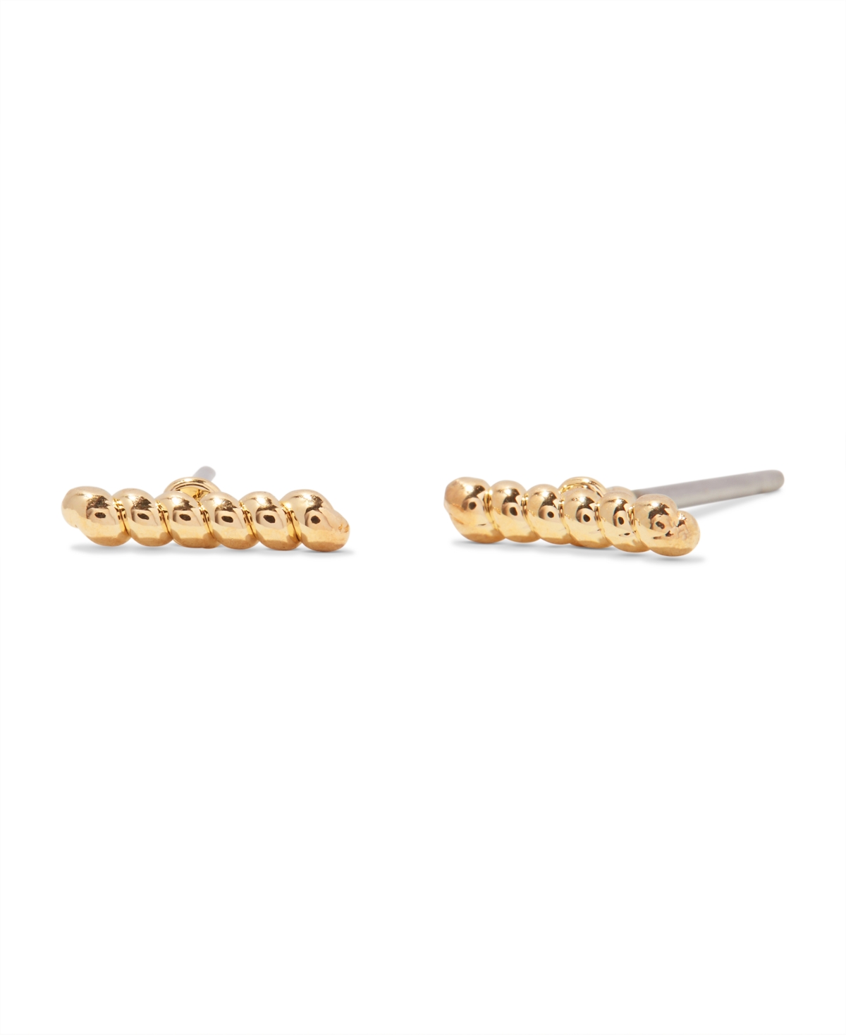 Brook & York 14k Gold-plated Rope Textured Liv Stud Earrings