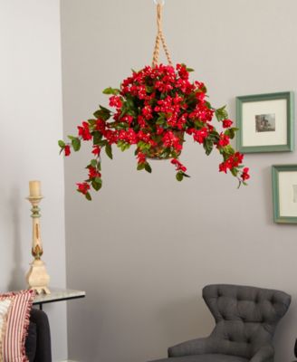 Bougainvillea UV-Resistant Indoor/Outdoor Hanging Basket 