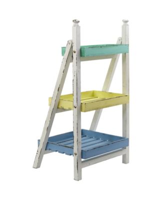 26.5" Farmhouse Decorative Plant Display Stand