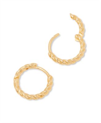 14K Gold-Plated Vermeil Lottie Hoops