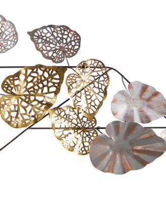 Scattered Leaves Wall Art Decor, 5.5' x 2'