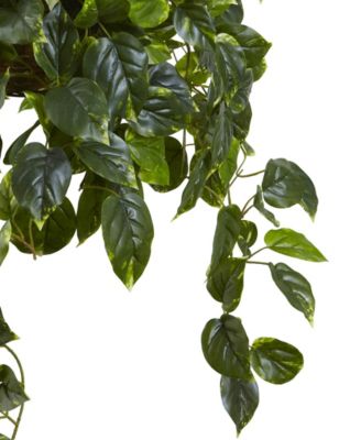 Pothos UV-Resistant Indoor/Outdoor Artificial Plant Hanging Basket 