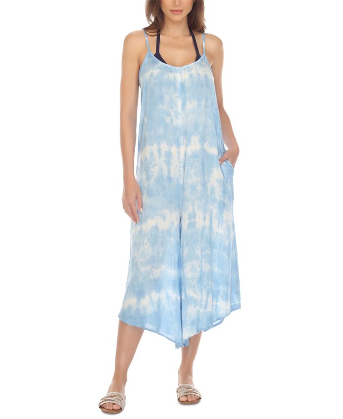 Raviya Women's Tie-Dyed Jumpsuit Swim Cover-Up - Macy's