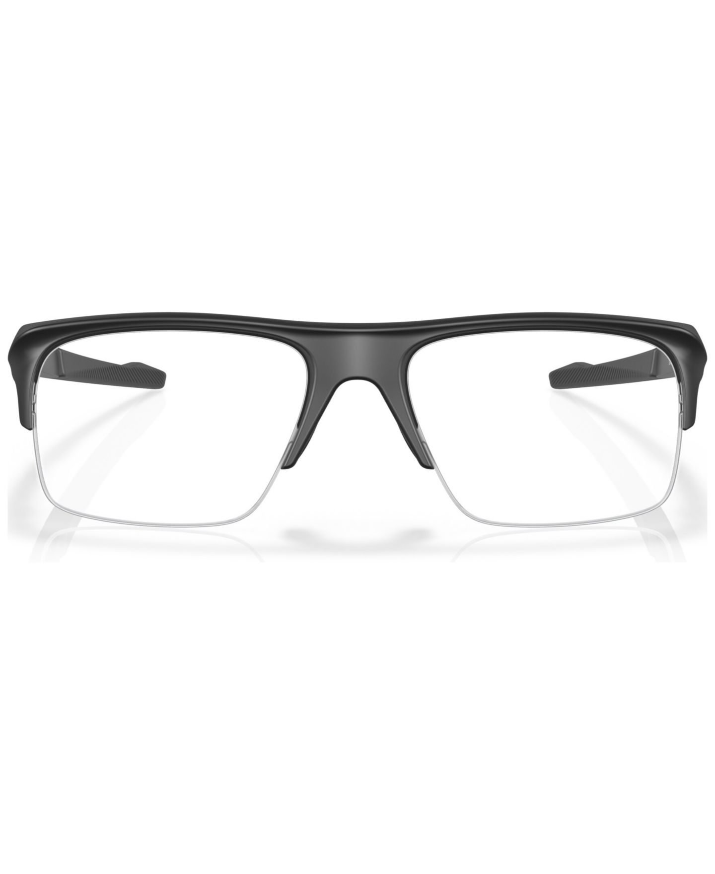 Мужские очки Oakley Man Rectangle Plastic OX8061 Plazlink Eyeglasses, цвет: Атласный чёрный — фото 2