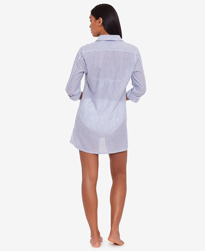 Lauren Ralph Lauren Cotton Striped Camp Shirt Swim CoverUp & Reviews