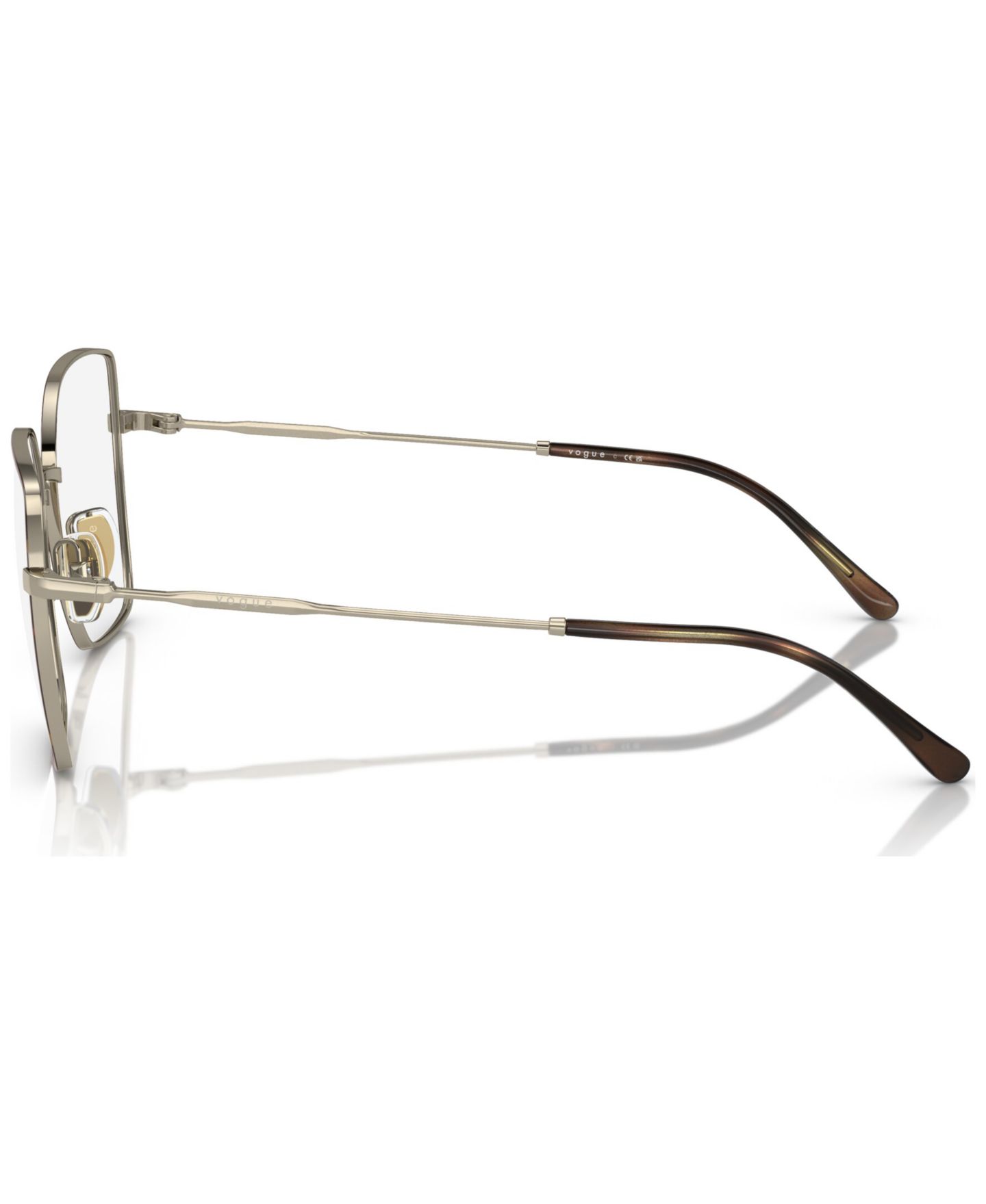 Женские очки Vogue Eyewear Woman Irregular Metal VO4274 Eyeglasses, цвет: Золотой — фото 3
