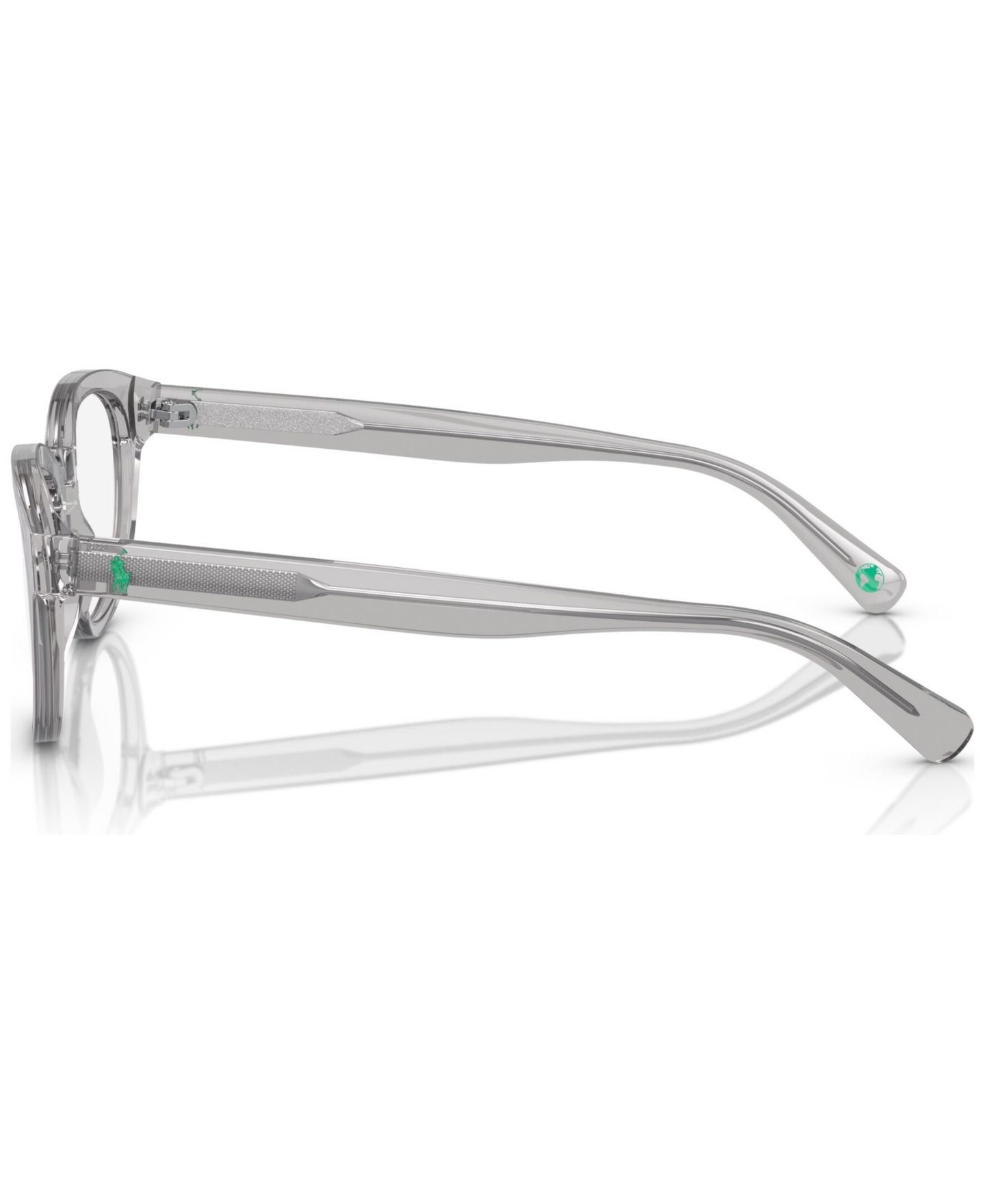 Мужские очки Polo Ralph Lauren Man Panthos Plastic PH2262 Eyeglasses, цвет: Блестящий прозрачный серый — фото 3