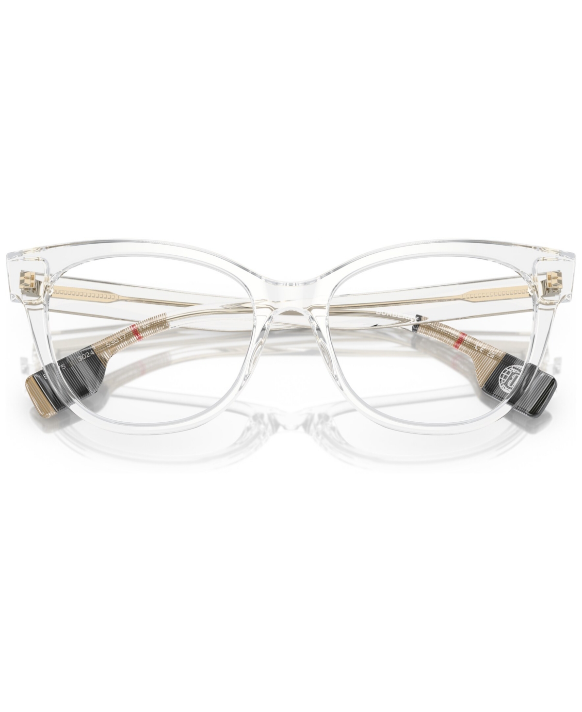 Burberry Women's Cat Eye Eyeglasses, Be2375 53 In Transparent