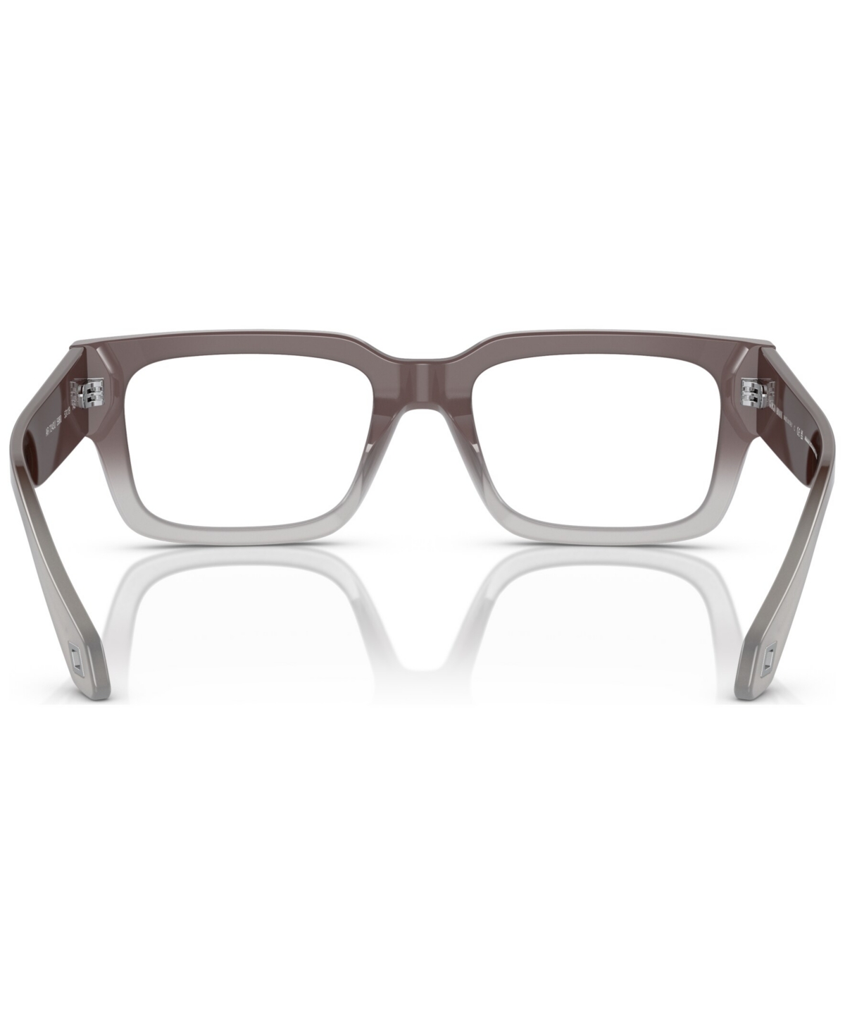 Giorgio Armani Men's Rectangle Eyeglasses, Ar7243u 53 In Gradient Brown,blue