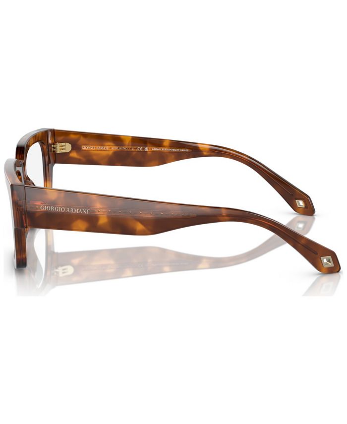 Giorgio Armani Men's Rectangle Eyeglasses, AR7243U 51 & Reviews - Men ...