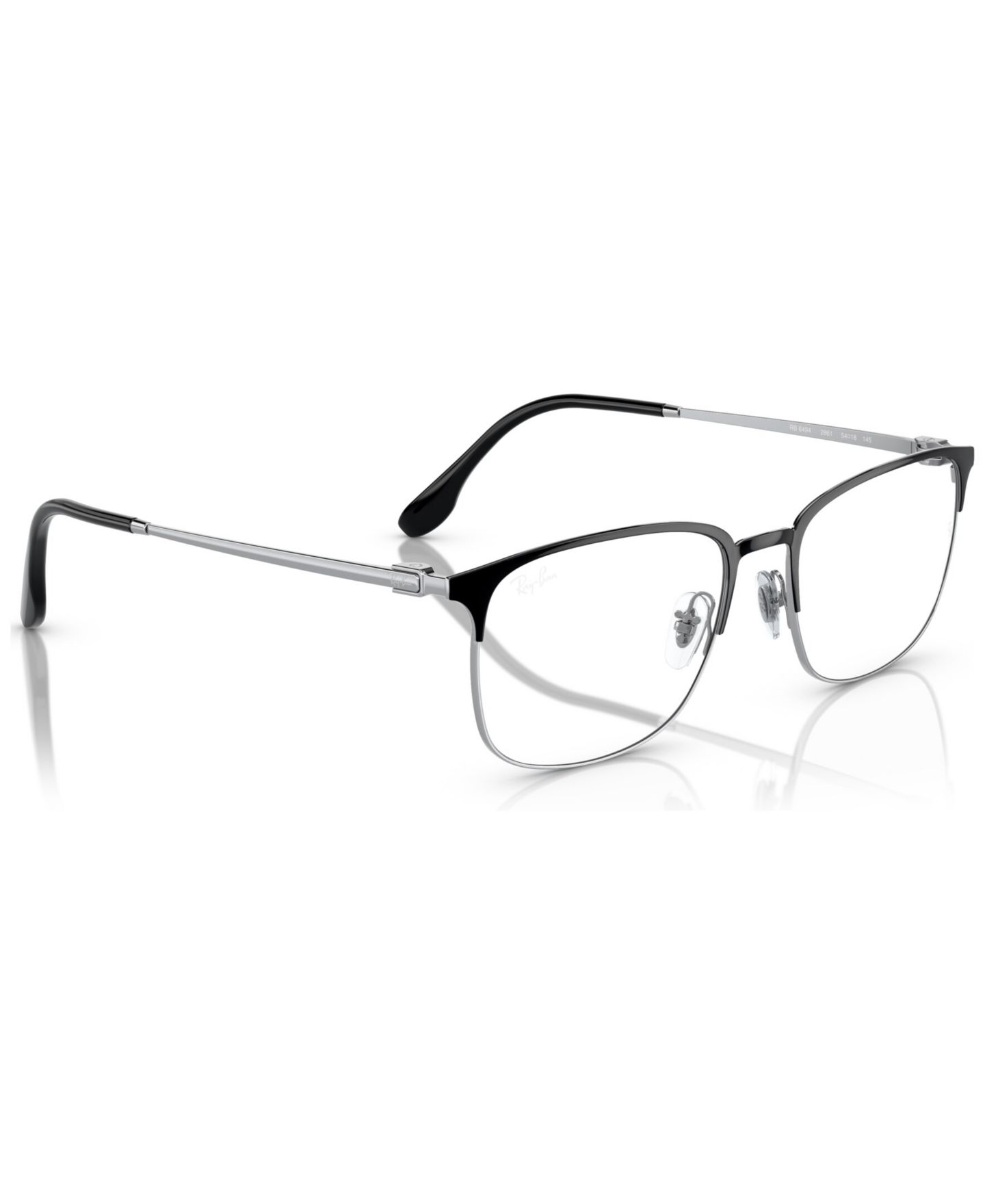 Мужские очки Ray-Ban Man Pillow Metal RB6494 Optics Eyeglasses, цвет: Чёрный — фото 9