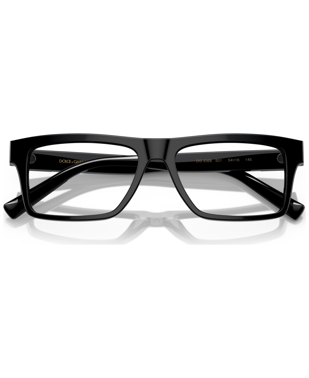 Dolce&Gabbana Men's Rectangle Eyeglasses, DG3368 54