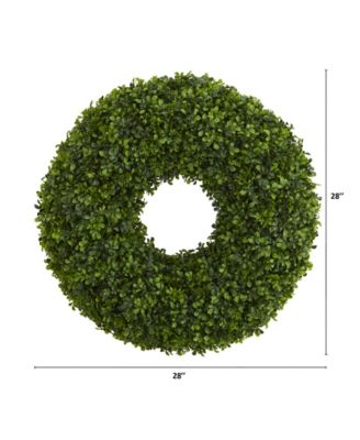 28in. Boxwood Artificial Wreath