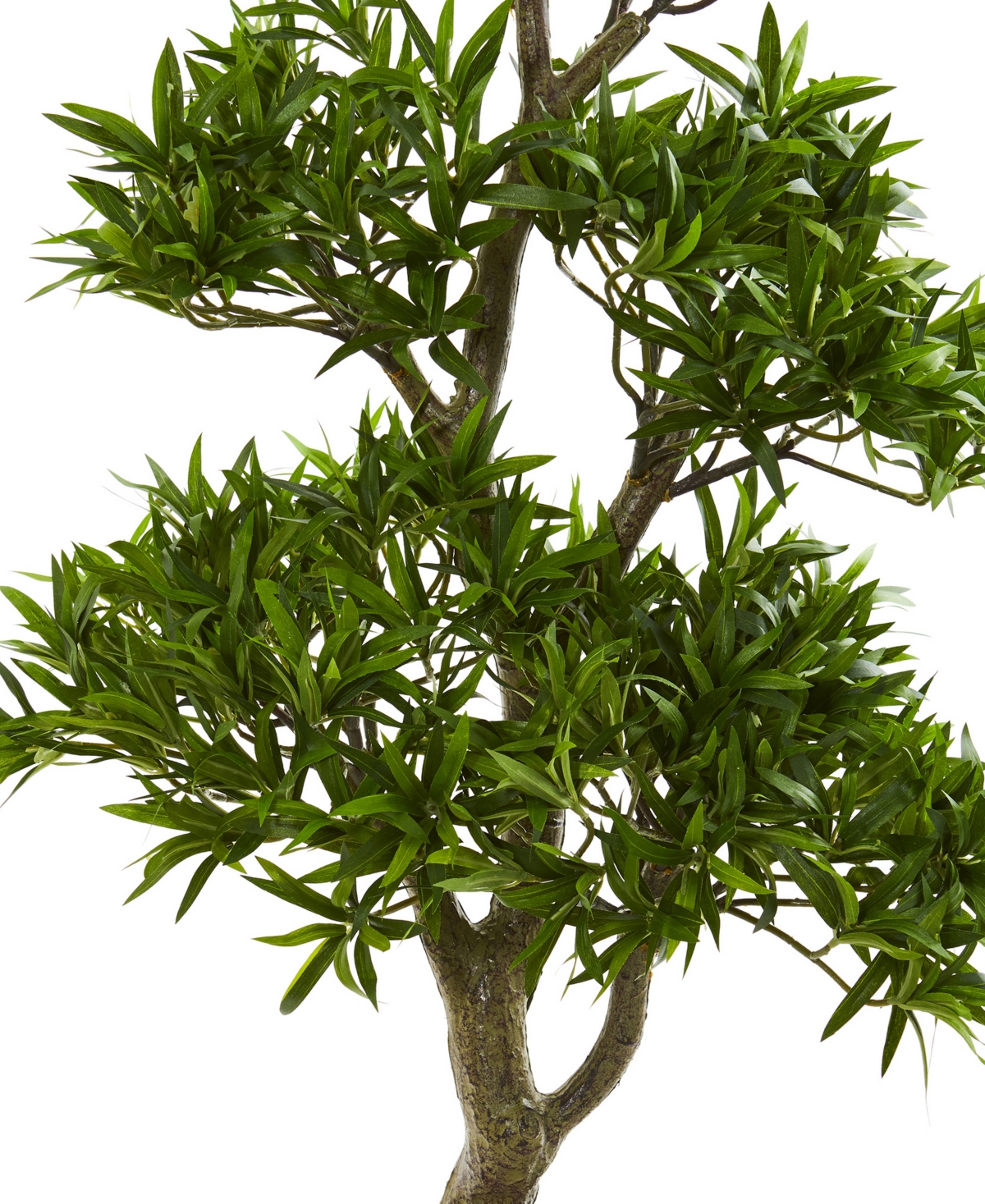 Nearly Natural 37" Bonsai Styled Podocarpus Artificial Tree In Green
