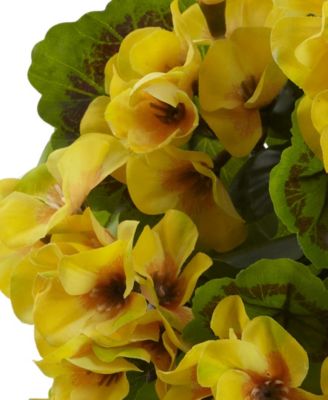 4-Pc. Geranium UV-Resistant Indoor/Outdoor Artificial Bush Set