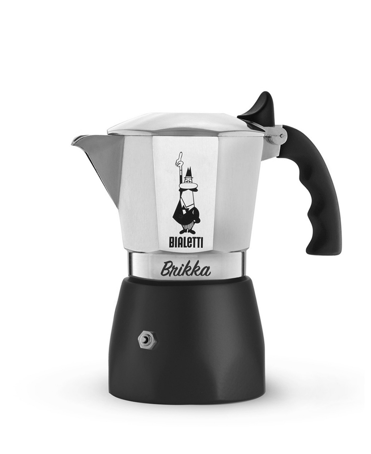 Bialetti Brikka 7 oz 4 Cups Coffeemaker In Aluminium