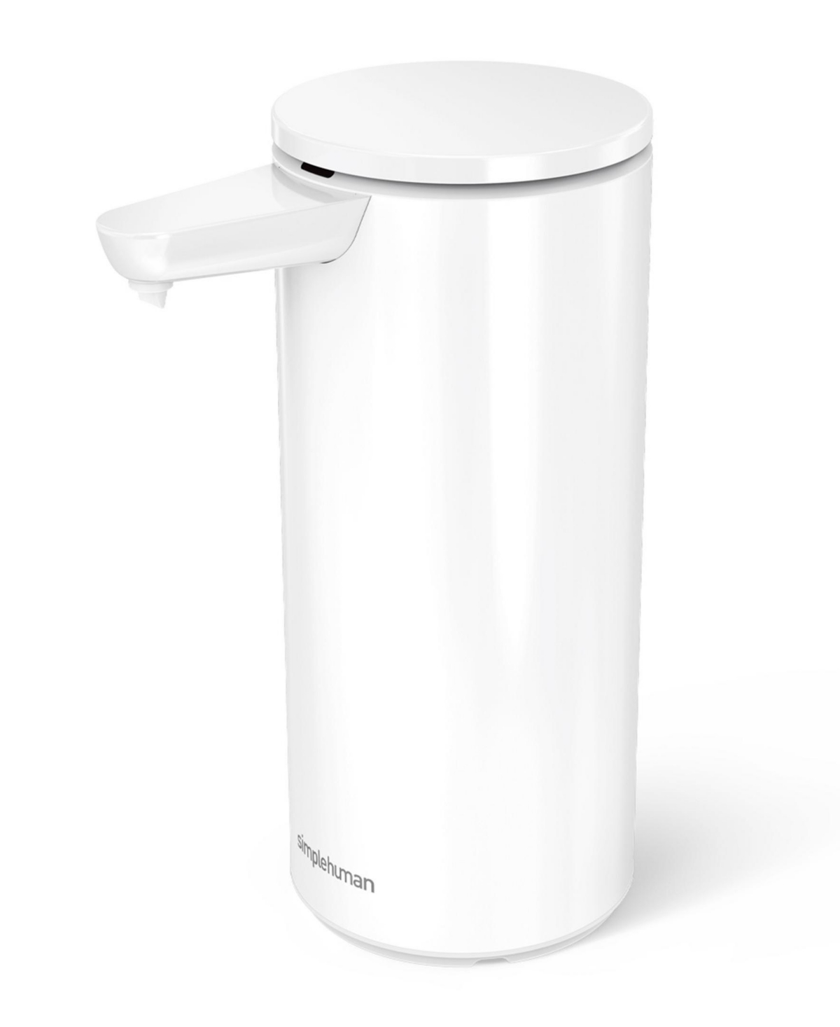 Simplehuman Rechargeable Sensor Soap Pump, 14 oz In White Stainless Steel