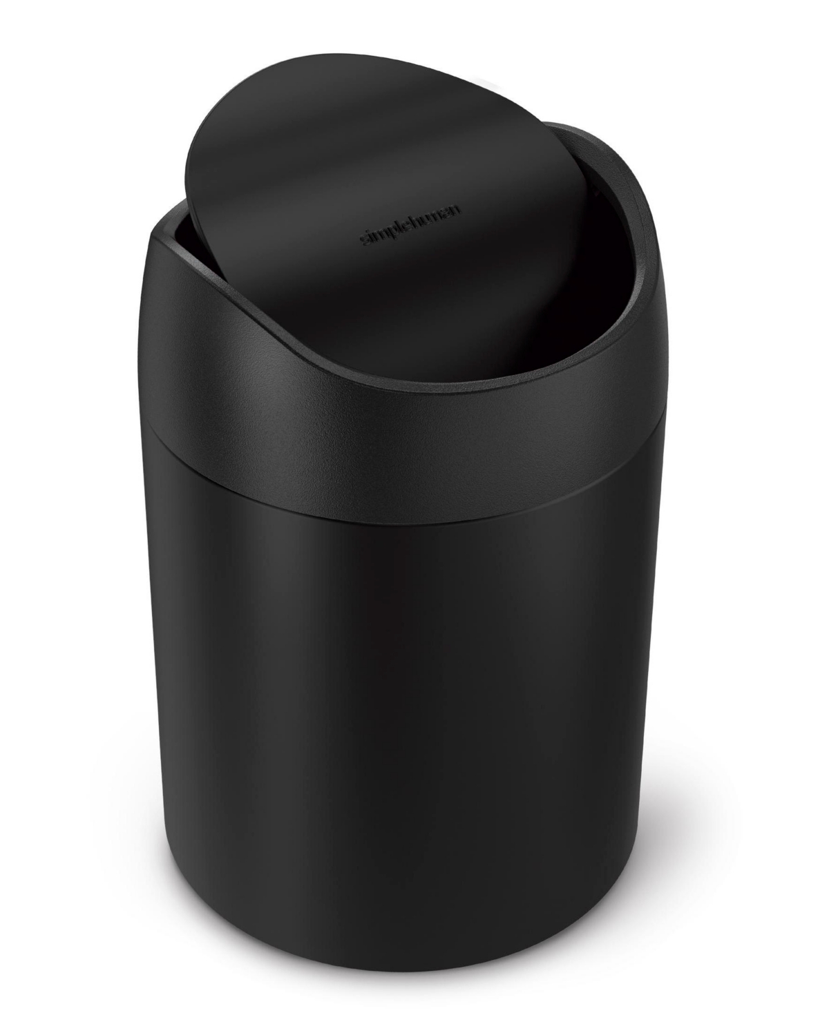 Shop Simplehuman Mini Trash Can, 1.5 Liter In Matte Black