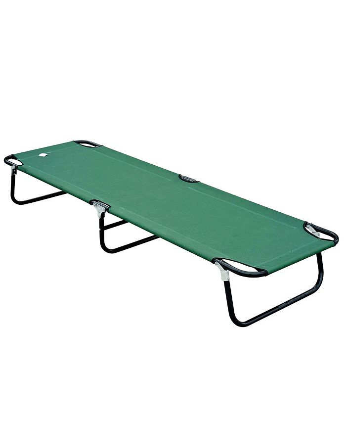 Outsunny Camping Cot for Adults, Folding Bed, Portable Sleeping Cot for
