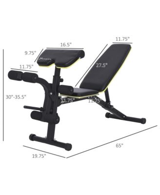 Multi-Functional Sit-Up Dumbbell Bench Adjustable Seat and Back Angle