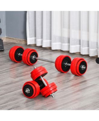66 lb. 2-in-1 Dumbbell Barbell Set Made for Tight Grip