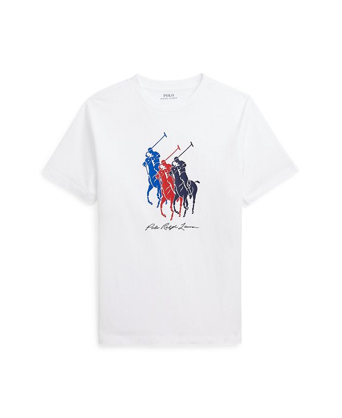 Polo Ralph Lauren Big Boys Big Pony Cotton Jersey T-shirt - Macy's