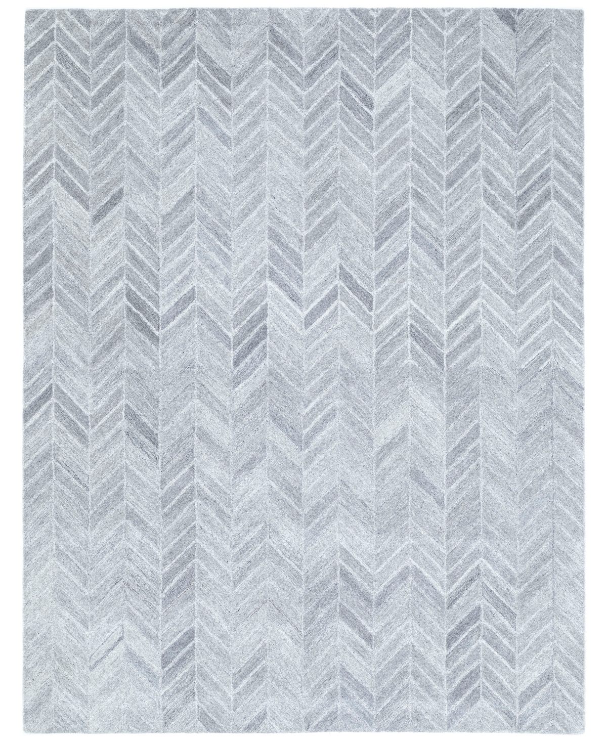NuStory Essential Herringbone 7'6in x 9'6in Area Rug - Silver