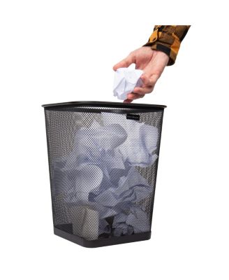 Schirmständer Regenschirm Weiß Mind Reader Network Collection, Umbrella Stand, Entryway Organizer, Reinforced Solid Rim And Base, Metal Mesh, 5.5" L X 5.5" W X 15.75" H, Black Regenschirm Ständer