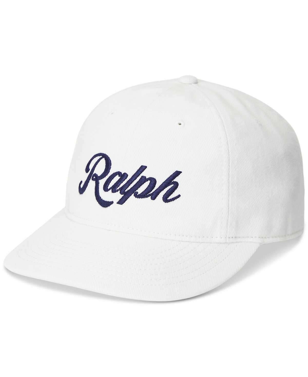 Polo Ralph Lauren Appliqued Twill Ball Cap In Deckwash White