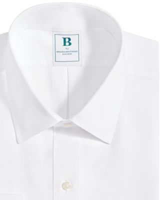 Brooks Brothers Men's Regular Fit Non-Iron Solid Dress Shirt - Macy's