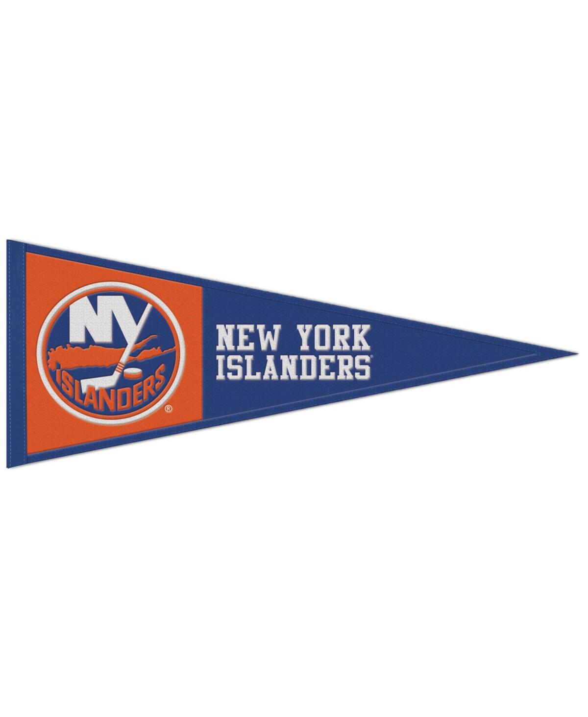 Wincraft New York Islanders 13" X 32" Wool Primary Logo Pennant In Blue,orange