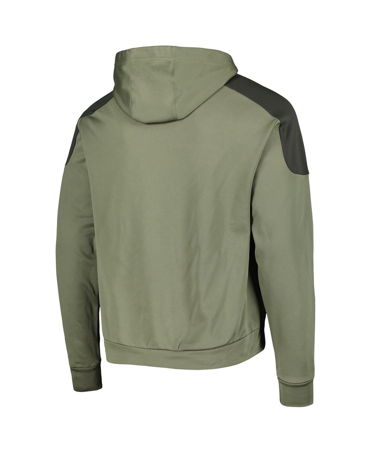 Shop Adidas Originals Men's Adidas Olive Dallas Stars Military-inspired Appreciation Primegreen Pullover Hoodie