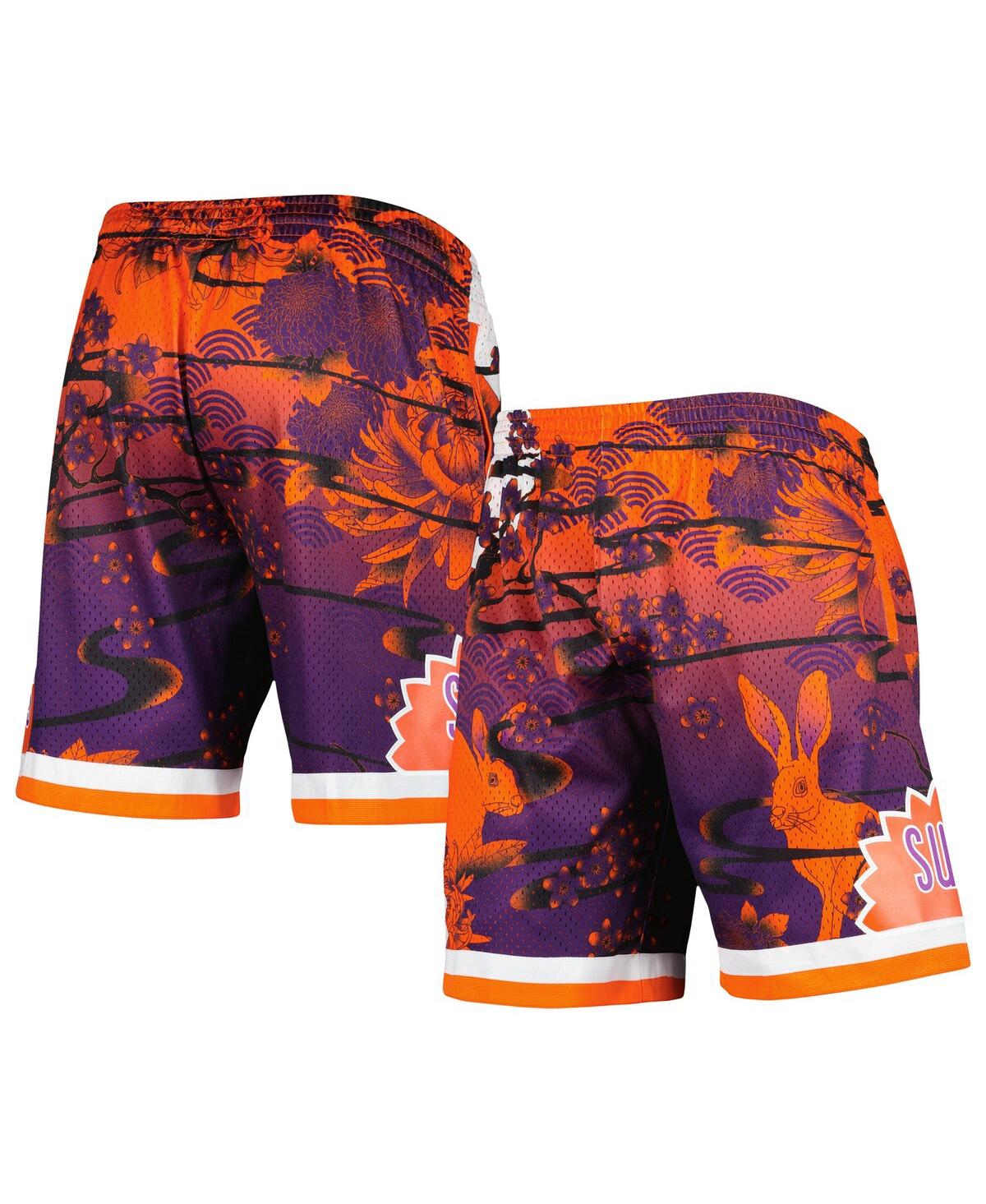 Shop Mitchell & Ness Men's  Orange Phoenix Suns Lunar New Year Swingman Shorts