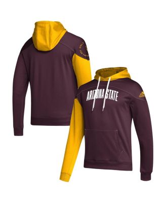 Men's Maroon Arizona State Sun Devils Block Stadium Pullover Hoodie