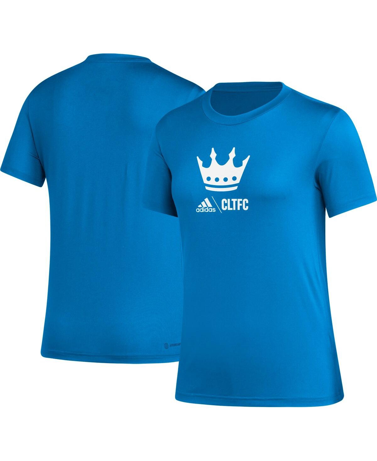 Women's adidasCharlotte Fc Aeroready Club Icon T-shirt - Blue
