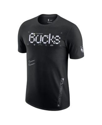 Men's Black Milwaukee Bucks Courtside Air Traffic Control Max90 T-shirt