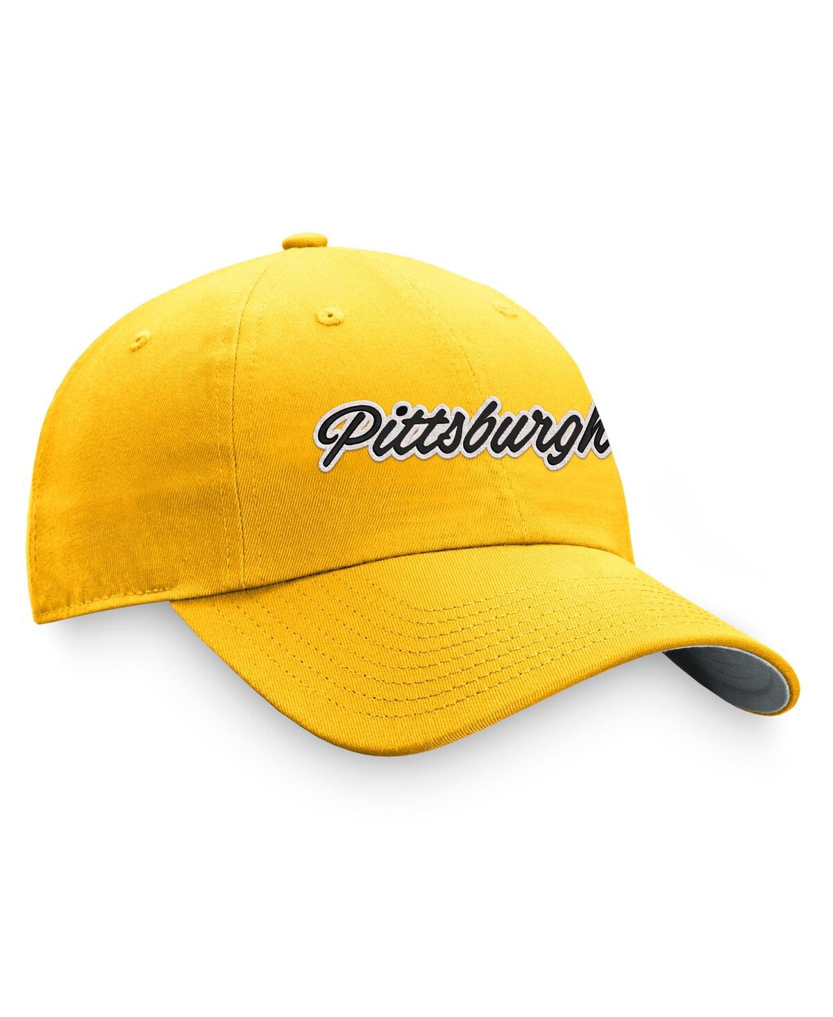 Fanatics Women's  Gold Pittsburgh Penguins Breakaway Adjustable Hat In Gold