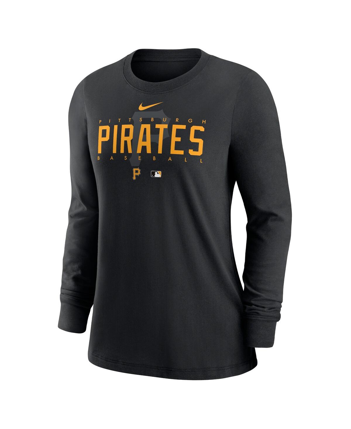 Nike Women's  Black Pittsburgh Pirates Authentic Collection Legend Performance Long Sleeve T-shirt In Black