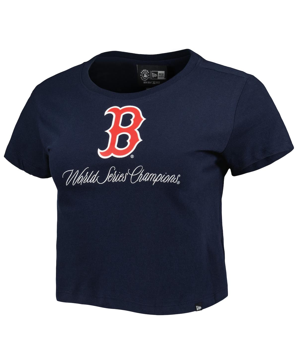 NEW ERA WOMEN'S NEW ERA BLUE BOSTON RED SOX HISTORIC CHAMPS T-SHIRT 