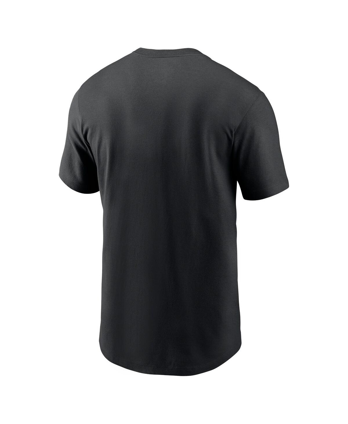 Shop Nike Men's  Black Cleveland Guardians Camo Logo T-shirt