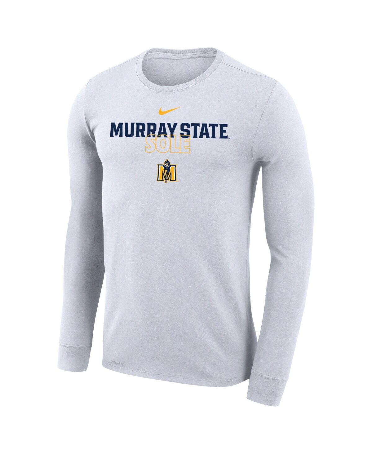Shop Nike Men's And Women's  White Murray St. Racers 2023 On Court Bench Long Sleeve T-shirt