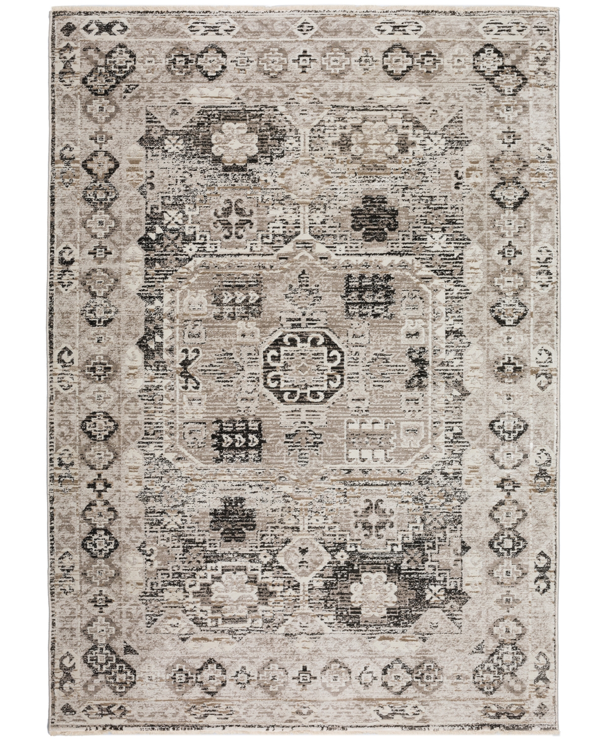 D Style Moises Mss4 7'10" X 10' Area Rug In Black